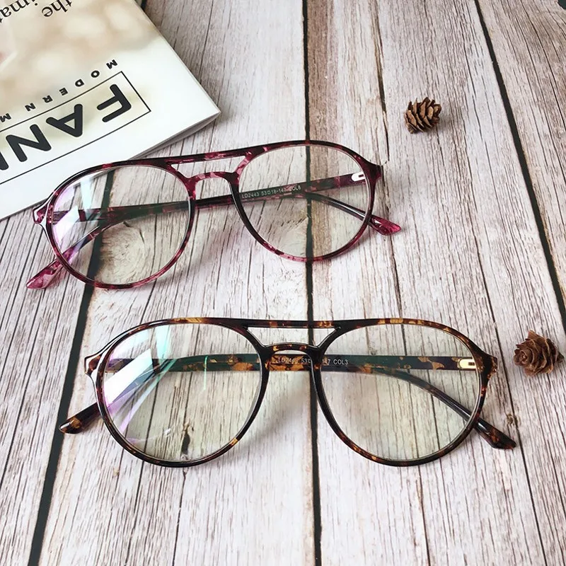 Винтажные круглые очки в стиле ретро, брендовые дизайнерские очки для женщин, модные мужские Оптические очки, оправа для очков с прозрачными линзами