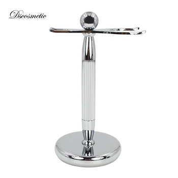 

Deluxe Chrome shaving brush holder stand razor drip stand suppliers