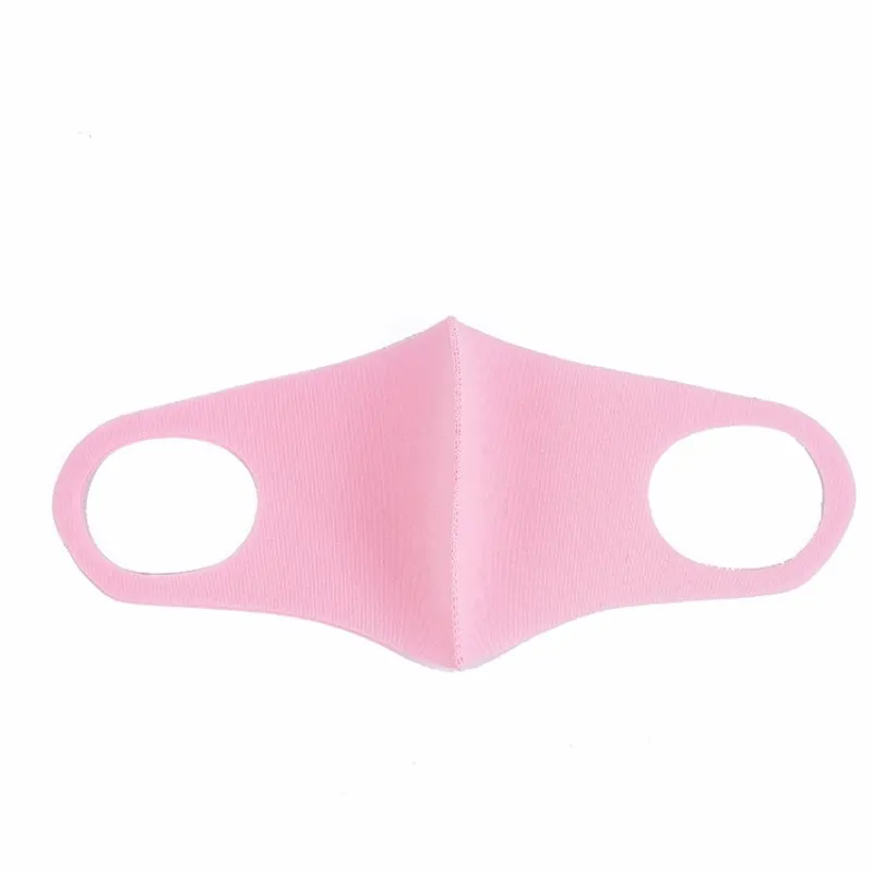 Маска для рта, дышащая, унисекс, губка, маска для лица, многоразовая, против загрязнения лица, защита от ветра, рот, покрытие, грипп, ткань, респиратор - Цвет: Pink