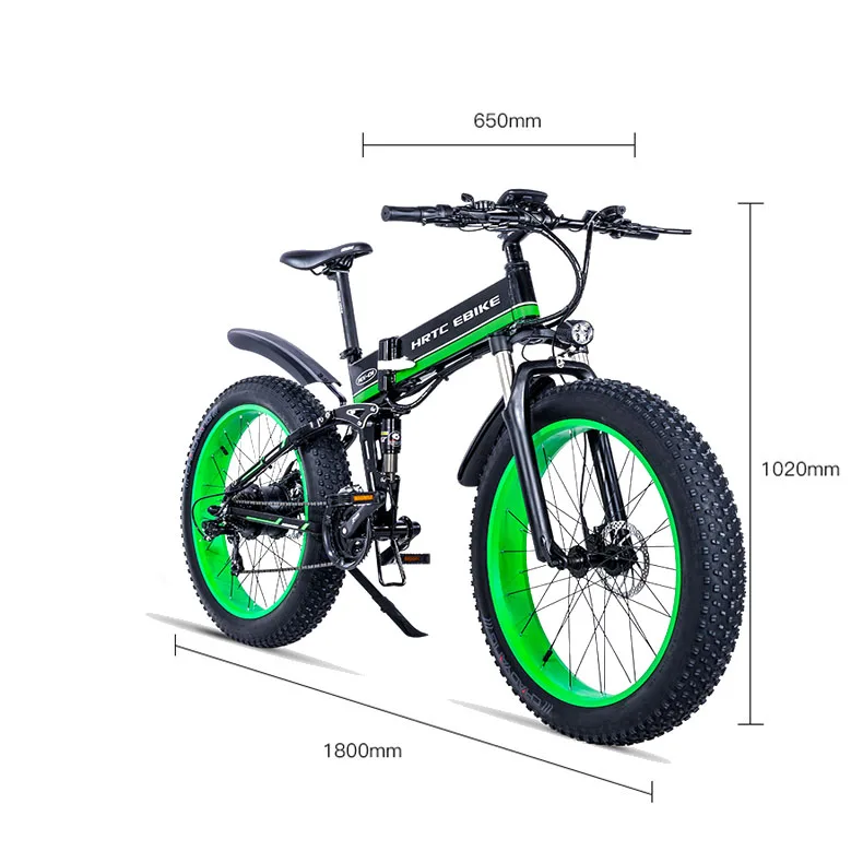 26 дюймов fat ebike мягкий хвост Электрический горный велосипед 48V750W высокоскоростной мотор складной электрический велосипед пляж снег Электрический велосипед