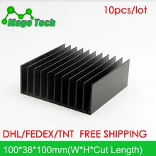 Светодиодный алюминиевый радиатор в виде пластины растут свет радиатор охлаждение Охладитель Fit транзистор IC теплопроводность светодиодный радиатор Электроника