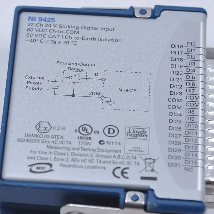 National Instruments NI9425 24V 32-канальный опускается на дно цифровой Вход