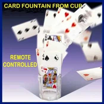 Card Fountain From Glass Cup Remote Control Magic Tricks Find Select Magie Stage Illusions Gimmick Props Mentalism Comedy | Игрушки и