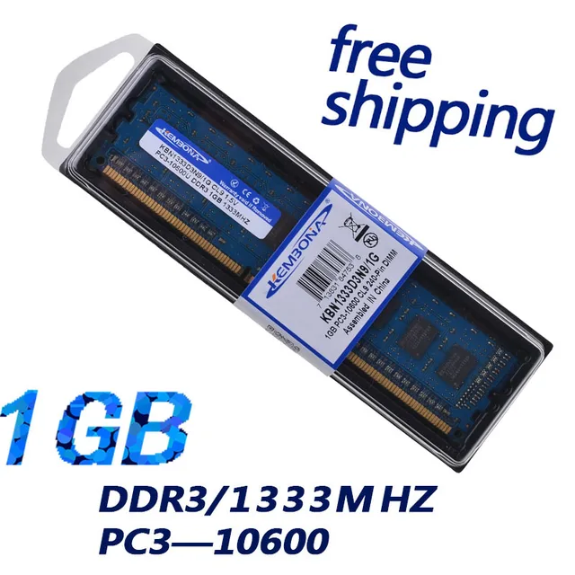 Special Offers KEMBONA so good price suit for Intel CPU mothebroard Desktop Computer Part RAM ddr3 1gb 1333Mhz pc10600