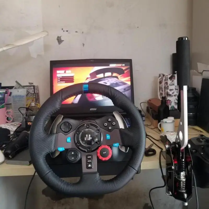 Usb Handbrake Clamp Pc Windows For Sim Racing Game For Logitech G25 G27 G29 T500 T300 Fanatecosw Lfs Dirt Rally
