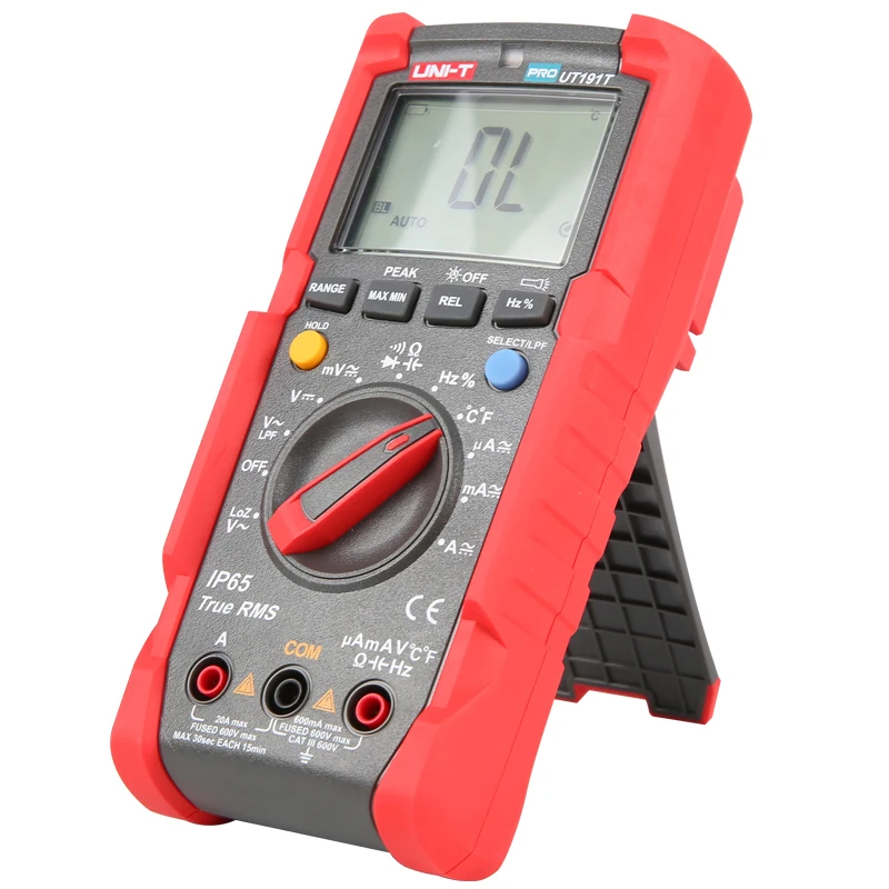 Kopen UNI T UT191T Professionele Multimeter; true RMS IP65 waterdicht stofdicht digitale multimeter, temperatuur LoZ voltage meting