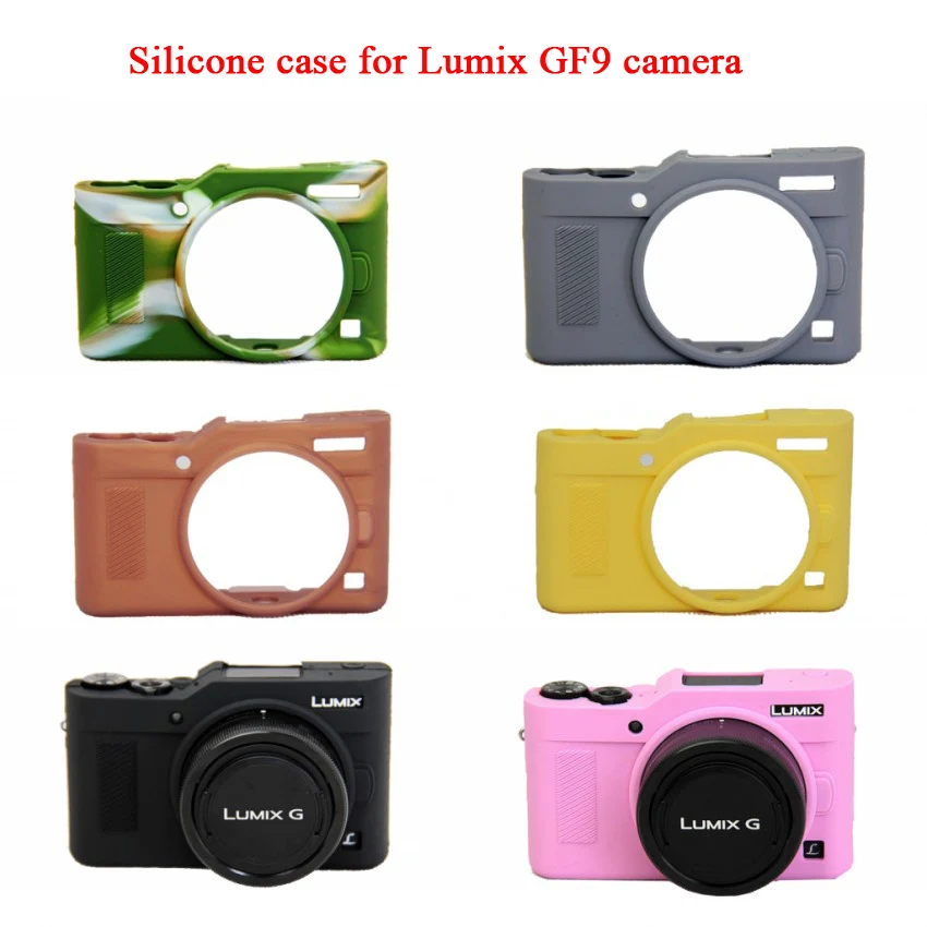 

Nice Silicone Camera case Video Bag For Panasonic Lumix GF9 Silicone Case Rubber case Protective Body Cover Skin