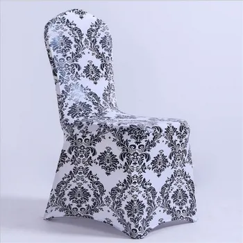 

New design 100pcs print spandex chair covers & wedding chair covers free shipping chair decoration free shipping factory price