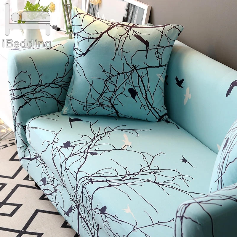 

Flying Bird Home Branch Elastic Sofa Protector Cover for Living Room Sofa Slipcovers Sectional L Shape Sofacover 1/2/3/4 Seater