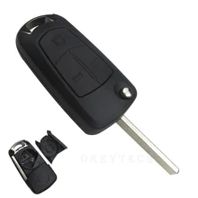 EKIY 3 Buttons Flip Remote key shell Case For Vauxhall Opel Astra H Corsa D Vectra C Zafira Replacement Car Key Shell