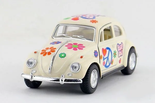 Для детей Kinsmart 1967 Volkswagen Beetle классическая модель автомобиля 1:32 KT5375F 5 дюймов Diecast металлические игрушечный автомобиль из сплава Вытяните назад подарок