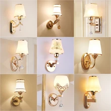Apextech настенный светильник Европейский Классический роскошный стиль E27 розетка для гостиной художественный настенный светильник для гостиницы спальни прикроватный ночник