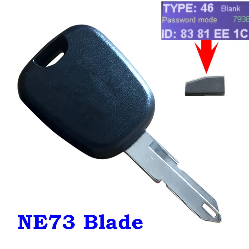 Новый транспондер ID46 для Peugeot 206 207 307 Citroen C2 C3 C4 Picasso C5 C6 Berlingo NE73 Автомобильный ключ