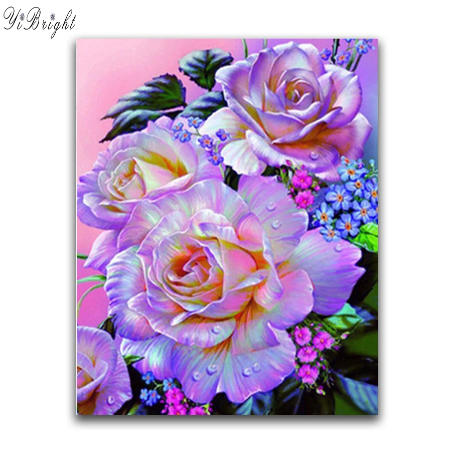 

gorgeous diy 5d diamond painting diamond embroidery bloom peony flowers cross stitch kits rhinestones mosaic canvas picture