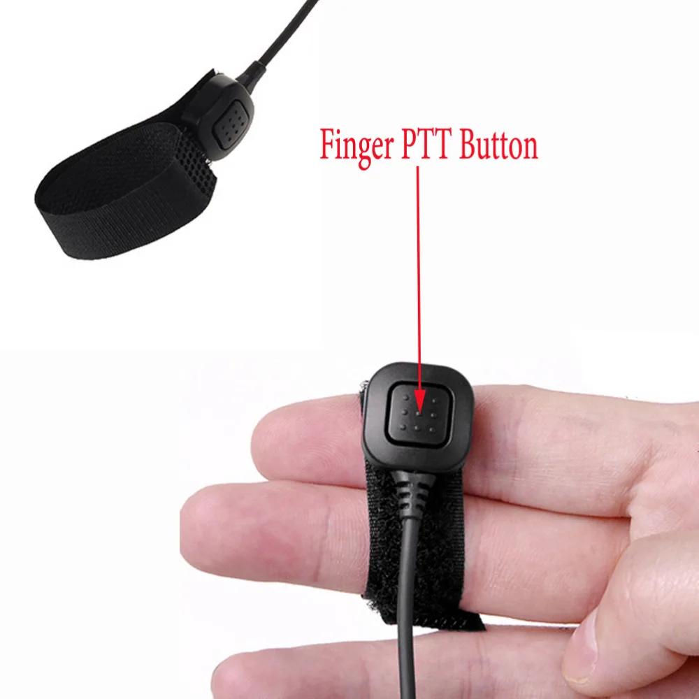 Extendable Throat Microphone Mic Earpiece Headset for CB Radio Walkie Talkie BAOFENG UV-5R UV-5RE Plus UV-B5 UV-B6 GT-3 UV-5X  (4)
