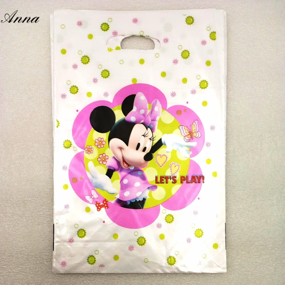 

10pc/set Minnie Mouse Birthday Party Supplies Baby Favor Decor Event Gift Bag Birthday Minnie Mouse Party For Party Supplies