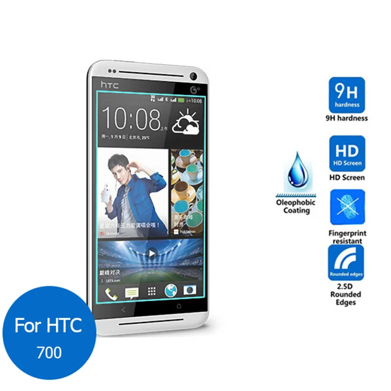 

Tempered Glass For HTC Desire 700 D700 709d 7060 7080 7088 Dual Sim Screen Protector Toughened Protective Film Guard