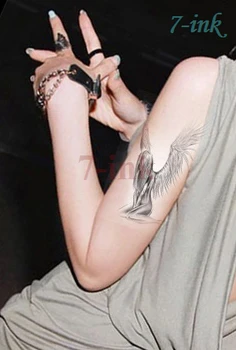 

Waterproof Temporary Tattoo sticker body art nake angel tatto Water Transfer women's fake tat0o flash tattoo for girl