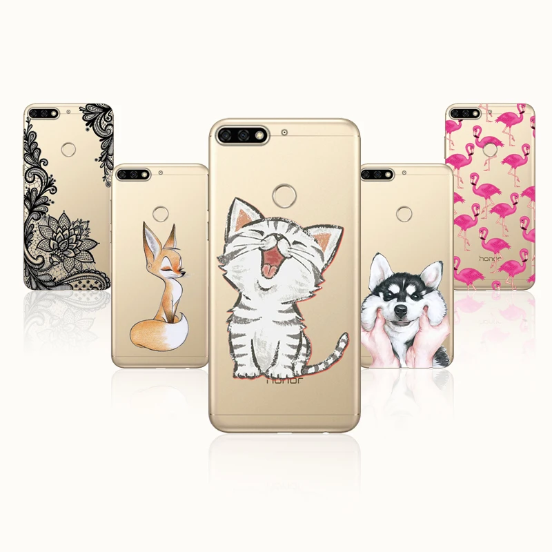 

Soft TPU 5.7 AUM-L41 Huawei Honor 7C Case Silicon Cover Honor 7C 5.99 Global Ver phone Case Protector Honor 7C Pro Case Bumper
