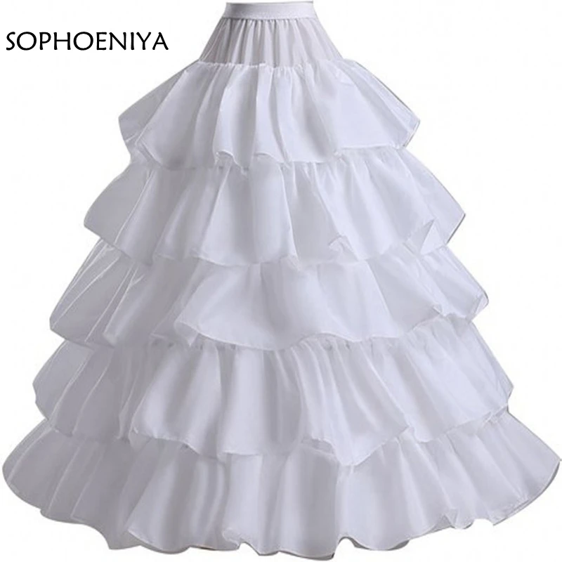 New Arrival Ball gown Petticoat 2021 Cheap Wedding accessories Vestido branco Jupon underskirt enaguas x trail | Свадьбы и торжества