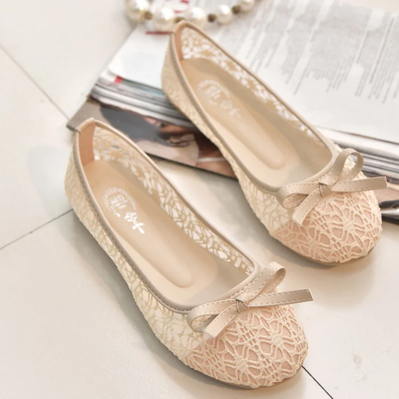 

2018 new women flats shoes ballet flats Fashion slip on cut outs flat women shoes sweet hollow summer female shoes casual shoes