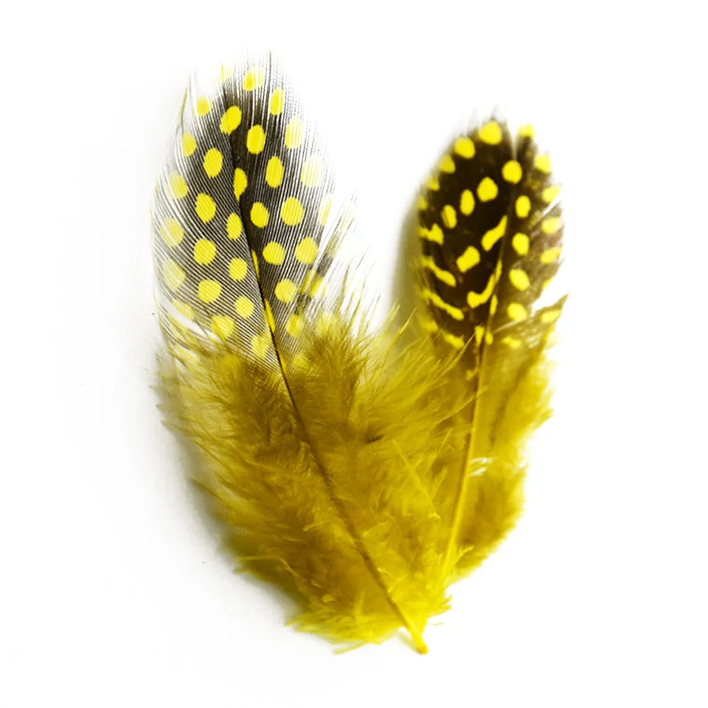 Buy 24pcs/lot Guinea Fowl Spotted Feather Craft