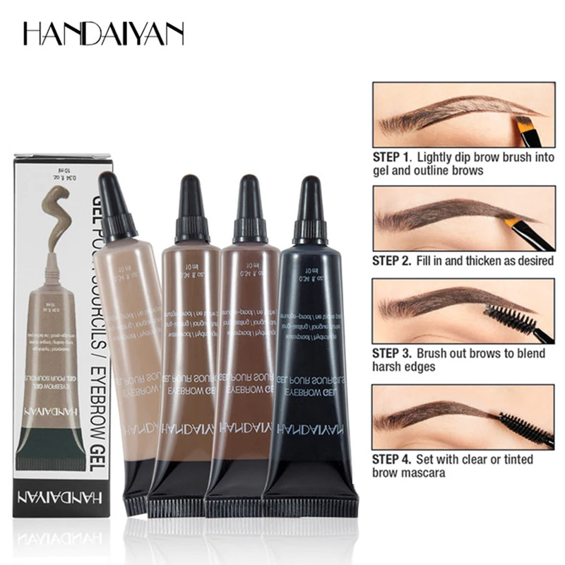 HANDAIYAN Eyebrow Enhance Gel Eyebrows Tint Long-Lasting Waterproof Brush Kit Makeup Professional Make Up Natural Maquiagem | Красота и