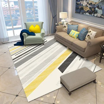 

Nordic Geometric Carpets For Living Room Polypropylene Thick Rectangle Bedroom Rugs Large Ins Home Study Carpet Kids Room Mat