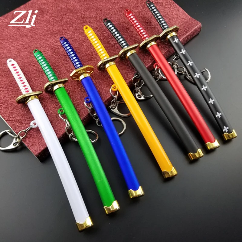 

Samurai Sword 15cm Game Model Keyring Unisex Key Chain with Scabbard Keychain Waist Hanging Pendant Key Ring Gift Collection
