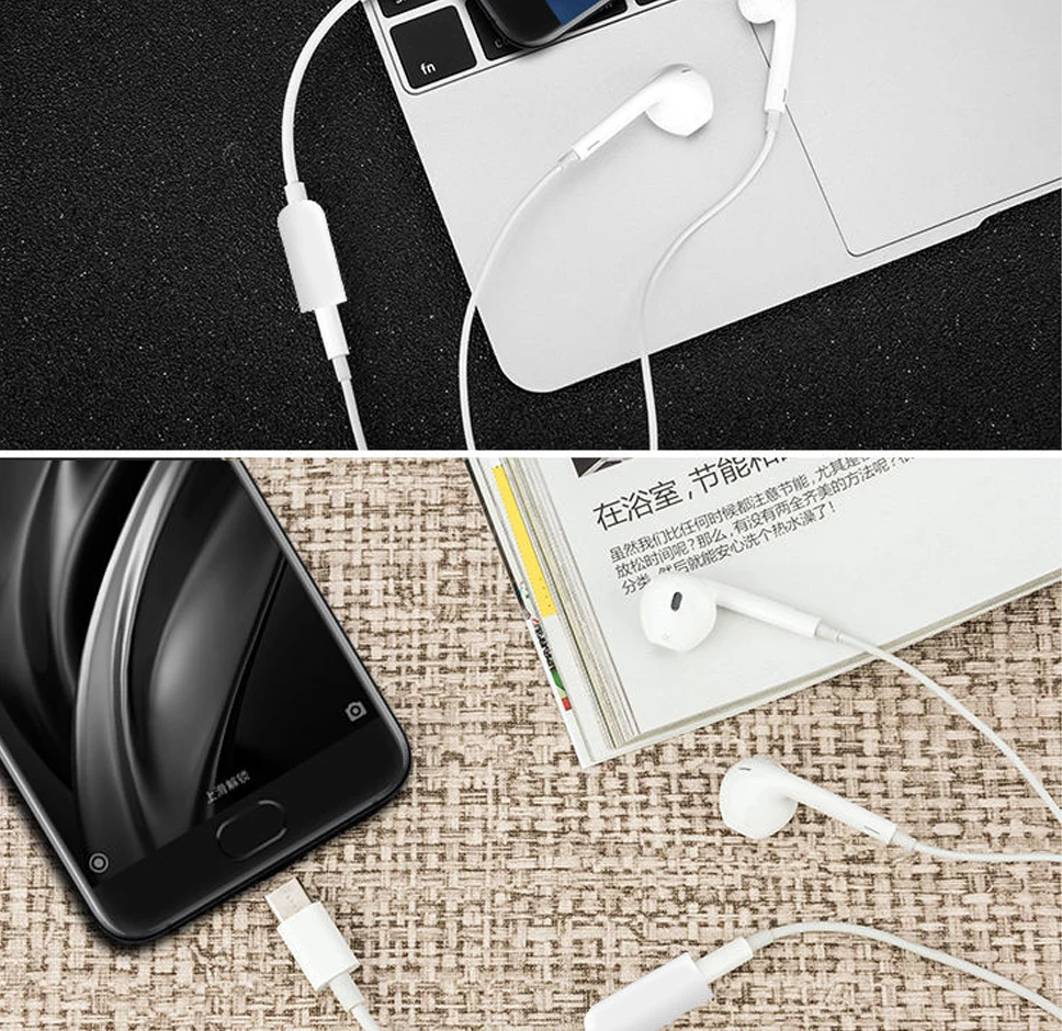 Кабель для наушников с USB Type C на 3 5 мм адаптер разъемом Aux Letv 2 2pro max2 Pro Xiaomi