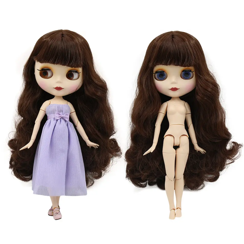 Blyth кукла ледяная фабрика шарнирное тело DIY обнаженные игрушки BJD модные куклы девочка подарок Специальное предложение Горячая Распродажа с лицом оболочки ручной набор A& B