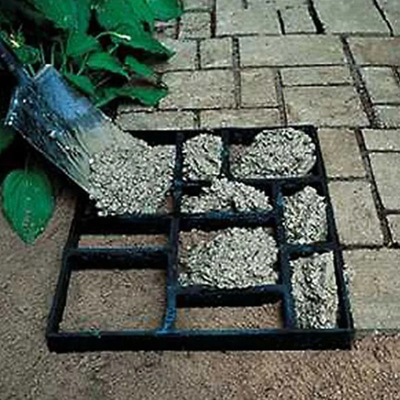 Бетонирование пресс-формы для производства пластиковых дорожек дорожная плитка цементные формы кирпичные шаговые камни квадратная формочка для сада