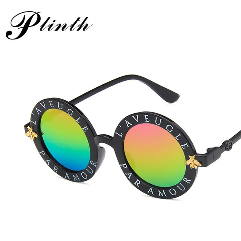 Plinth круглые детские солнцезащитные очки пчелы L'Aveugle Par Amour Винтажные