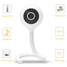 Wdskivi Обнаружение температуры и влажности 1080P Мини ip-камера беспроводная WiFi камера видеонаблюдения Cloudedge app детский монитор