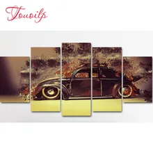 Touoilp DIY Алмазная вышивка Будда водопад пейзаж фото на заказ! Новая алмазная живопись Стразы со сквозным отверстием вышивка 5 шт