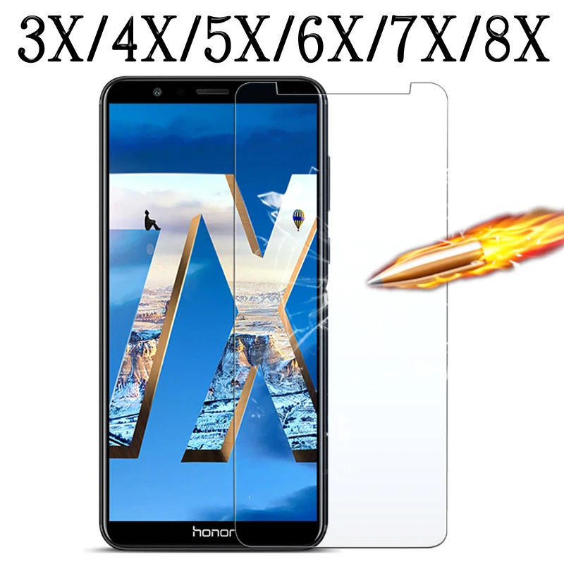 

Glass Honor 7X 8X 6X 5X 4X 3X Protective Screen Protector On Huawey Honer 3 4 5 6 7 8 X X8 X7 X6 X5 X4 Tempered Glas Cover Film