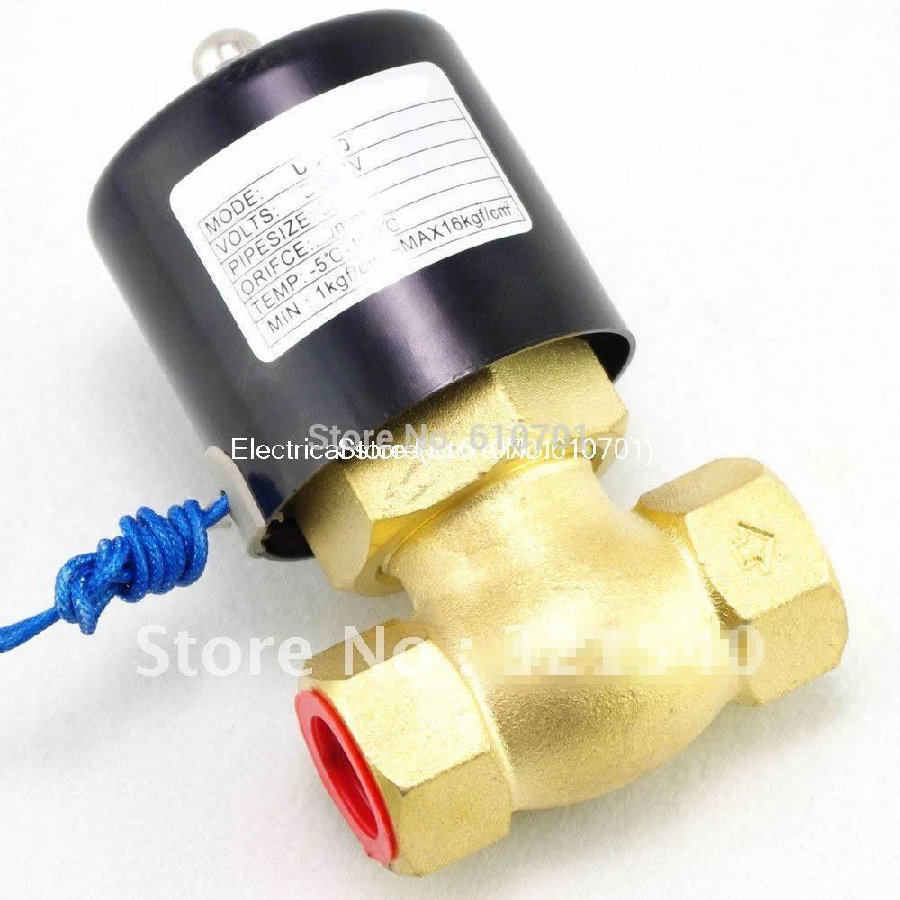 

DN50 2"BSPT 2Position 2Way NC Hi-Temp Brass Steam Solenoid Valve DC 12V/24V AC 110V/220V PTFE Pilot Piston US-50 2L-50