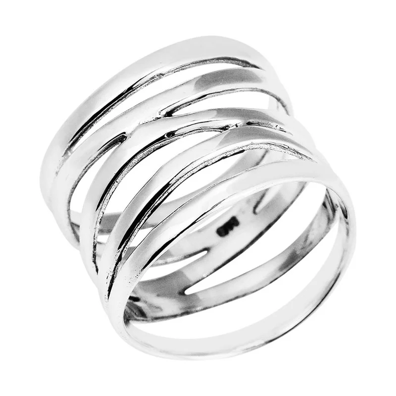 Модные Классические креативные Многослойные кольца, женские кольца из нержавеющей стали для свадебной вечеринки