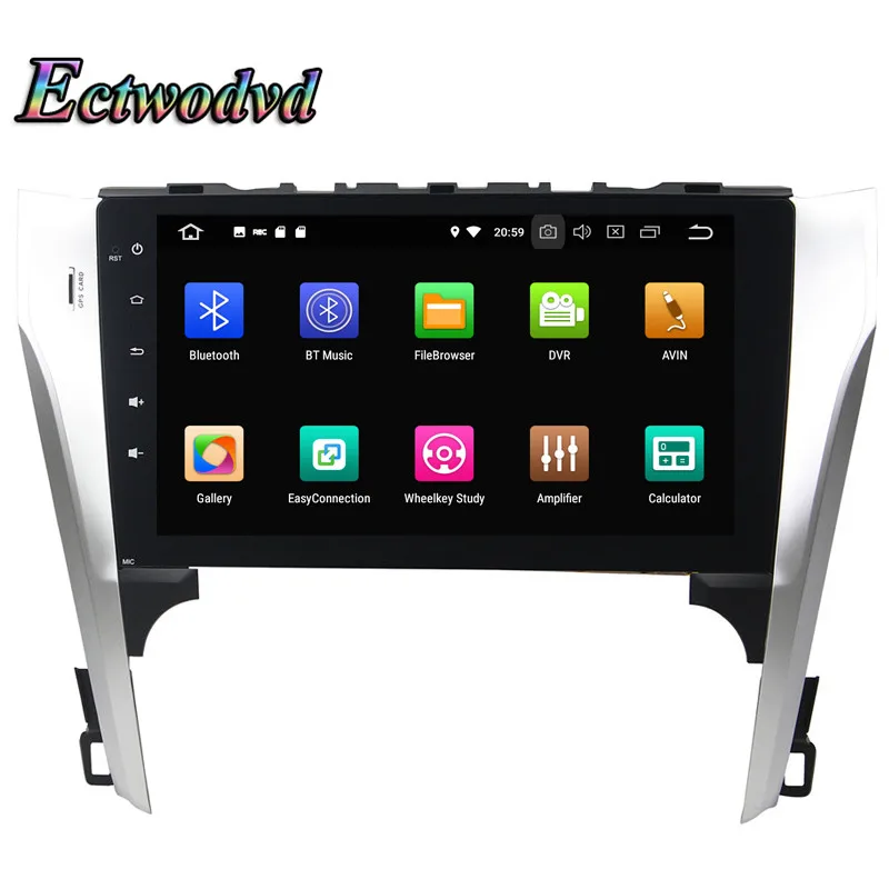 Sale Ectwodvd Octa Core 4G RAM 64G ROM Android 9.0 Car Multimedia DVD Player GPS HeadUnit for Toyota Camry 2012 2013 1