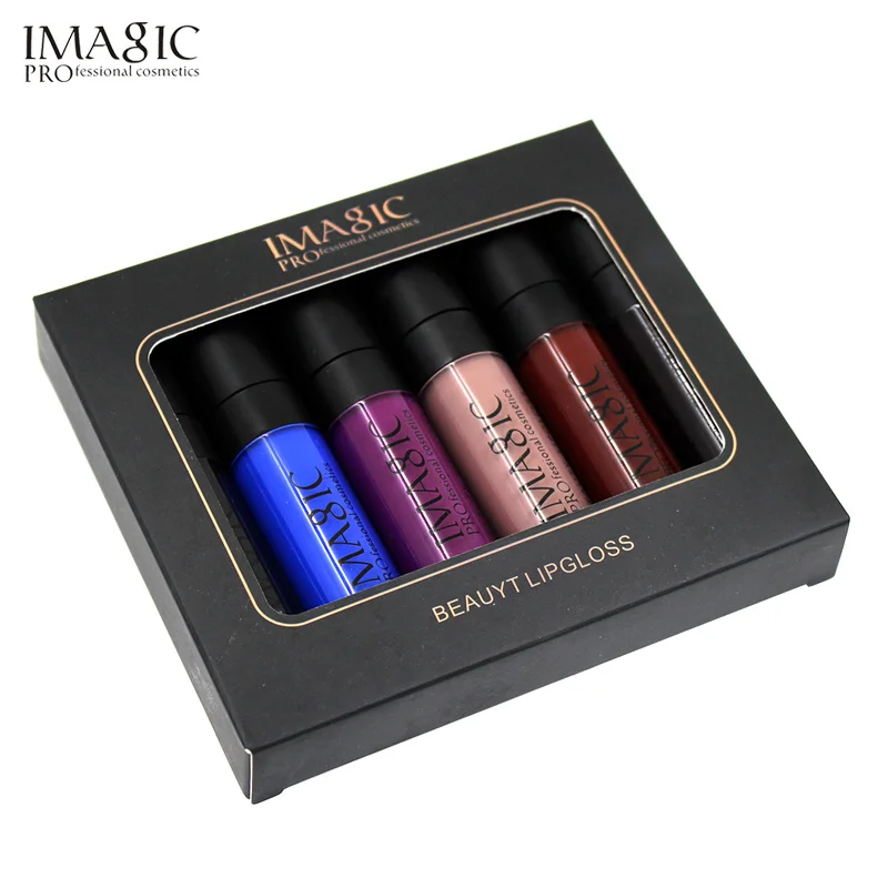 

IMAGIC Matte Lip Gloss Waterproof Long Lasting Cosplay lipgloss Halloween Party Vampire Style lip 6pcs/kit lip gloss set