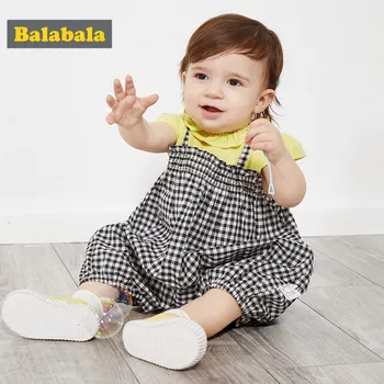 

BalabalaNewborn baby clothes newborn onesies, baby outting clothing, two floral neck 100% cotton