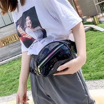 

Women PU Leather Waist Bag New Soild Color Fanny Belt Pack Small Purse Chest Pouch Ladies' Fashionable Traveling Hip Bum Bag Hot