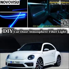 Novovisu для Volkswagen VW Beetle A5 fusca maggiolino Coccinelle интерьер окружающего света настройки атмосферу Волокно-оптический свет двери