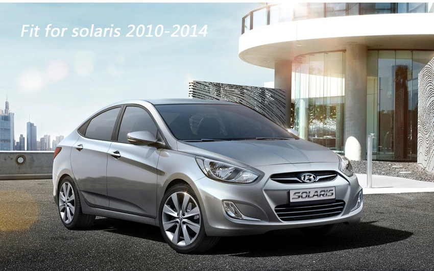 Задний бампер автомобиля Rearguards пластина для hyundai Solaris 2010- Solaris нержавеющая сталь Задний бампер протектор