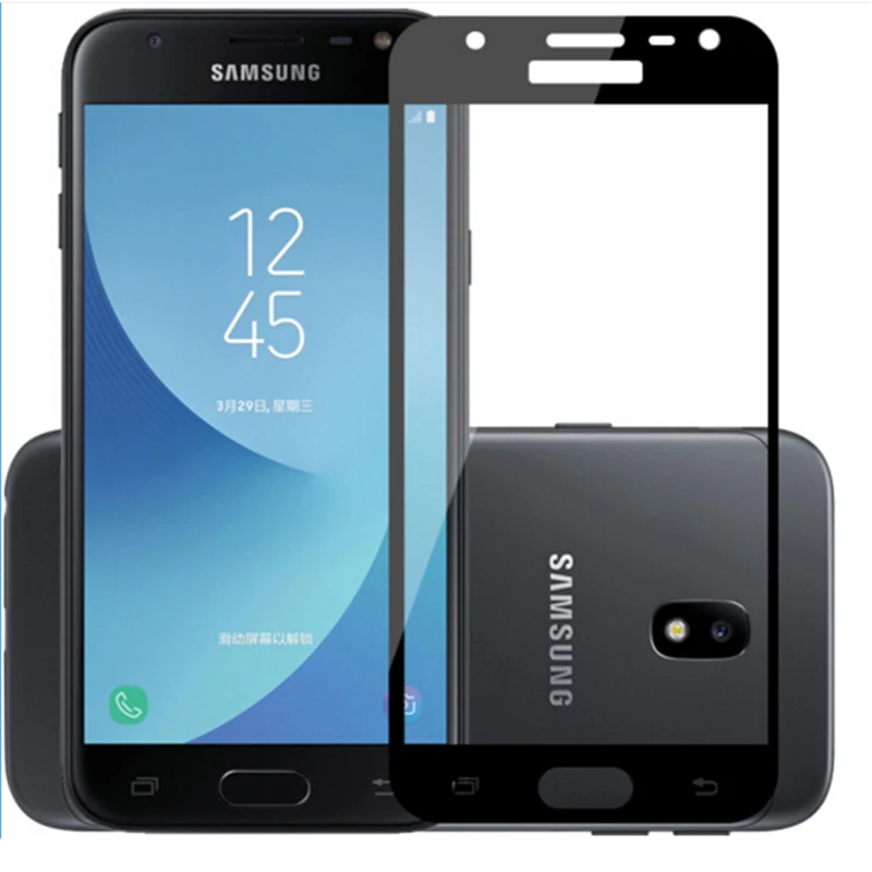 Закаленное стекло с полным покрытием для Samsung Galaxy J4 J6 A6 A8 2018 Защита экрана J3 J5 J7 2016
