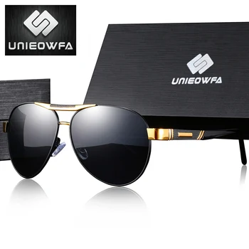 

UNIEOWFA Aviation Prescription Sunglasses Women Men Optical Myopia Polarized Sun Glasses Women Men Pilot Prescription Glasses