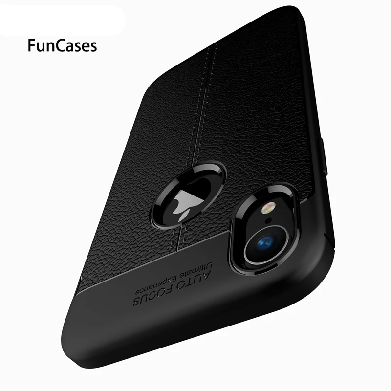 For iPhone XS Case XR Cover Original Lichee Pattern Shock Proof Soft TPU Phone Cases Apple Max Back Covers | Мобильные телефоны и
