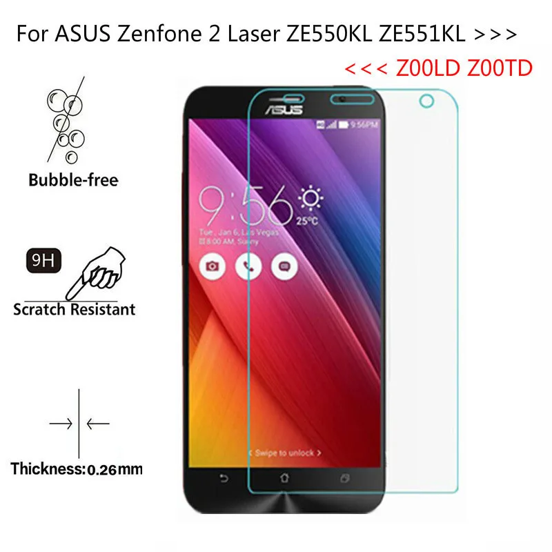 For Asus Zenfone 2 Laser Ze550kl Ze551kl Z00ld Z00td Tempered