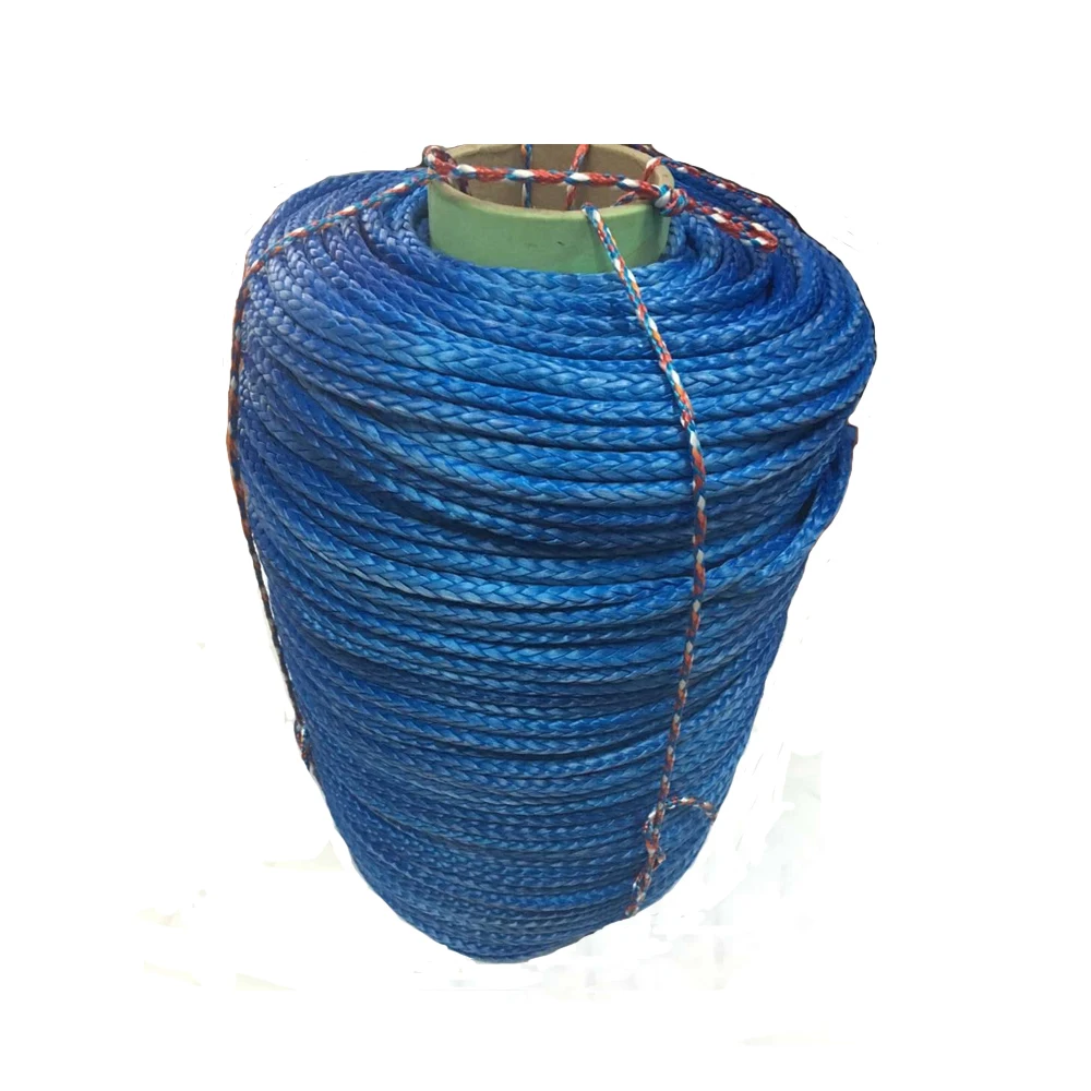 14 мм x 100 м длина синтетической uhmwpe веревки лебедки синий цвет|uhmwpe rope|tow ropewinch line |