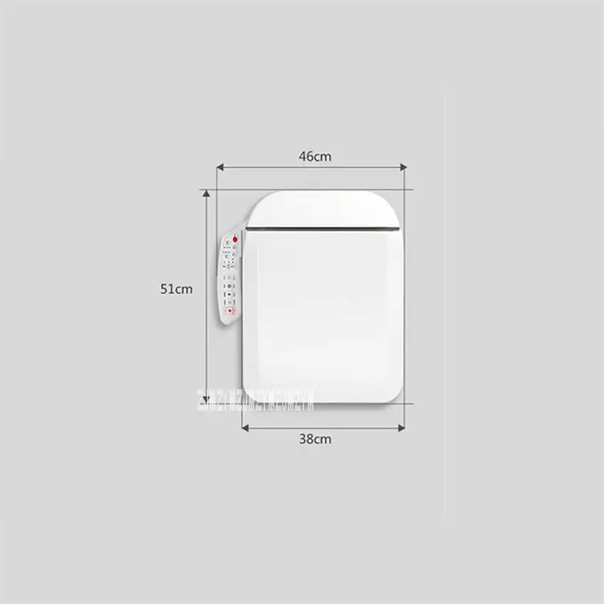 XLA105 автоматический стульчак с электроподогревом Водонепроницаемый умный туалет крышка мгновенного нагрева биде Крышка бытовой Смарт крышка унитаза - Цвет: B